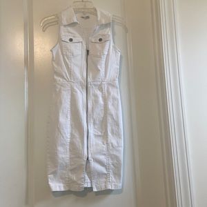 White Denim Dress